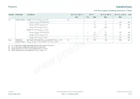 74AXP4T245BQX Datasheet Page 8