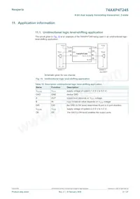 74AXP4T245BQX數據表 頁面 21