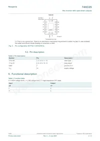 74HC05PW Datasheet Page 3