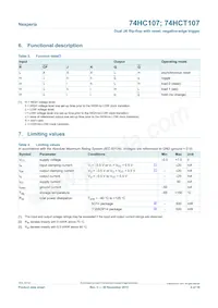 74HC107DB Datasheet Page 4