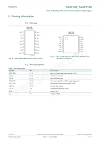 74HC109D/AUJ Datasheet Page 3