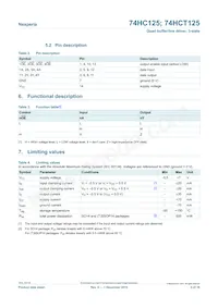 74HC125D/AUJ Datasheet Page 3