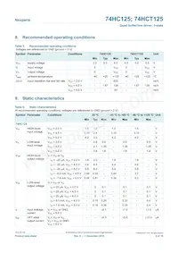 74HC125D/AUJ Datasheet Page 4