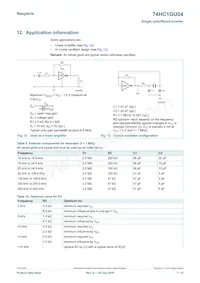74HC1GU04GW-Q100 Datasheet Page 7