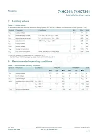 74HC241PW Datasheet Page 4