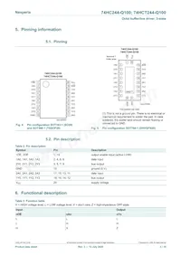 74HC244BQ-Q100 Datasheet Page 3