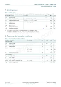 74HC244BQ-Q100 Datasheet Page 4