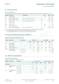74HC2G02GD Datasheet Page 3