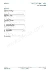 74HC2G02GD Datasheet Page 12