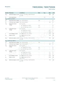 74HC2G04GW Datasheet Page 7