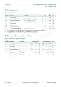 74HC2G08DP-Q100H Datasheet Page 4
