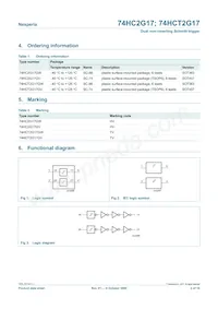 74HC2G17GV Datasheet Page 2