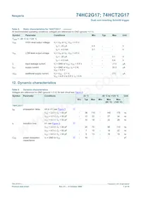 74HC2G17GV Datasheet Page 7