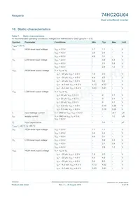 74HC2GU04GV Datasheet Page 4