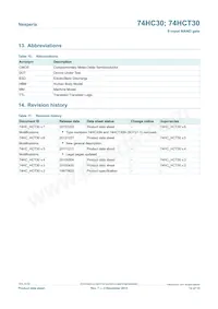 74HC30D/AUJ Datasheet Page 12