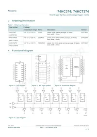 74HC374DB Datasheet Page 2