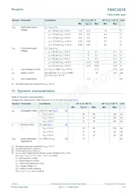 74HC3G16DPH Datasheet Page 4