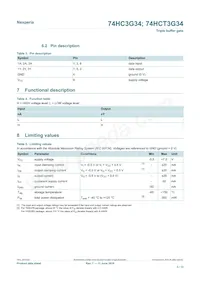 74HC3G34GD Datasheet Page 3