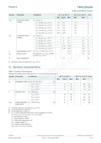 74HC3GU04GD Datasheet Page 4