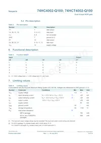 74HC4002D-Q100 Datasheet Page 3