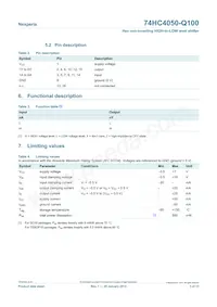 74HC4050D-Q100J Datasheet Pagina 3