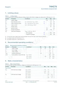 74HC75DB Datasheet Page 5