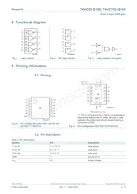 74HCT02D-Q100 Datasheet Page 2
