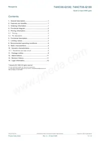 74HCT08BQ-Q100 Datasheet Page 13