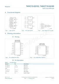 74HCT10D-Q100J Datasheet Page 2