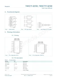 74HCT11D-Q100J Datasheet Page 2