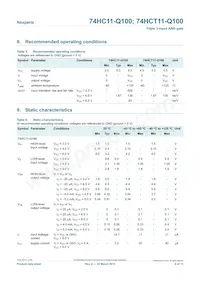 74HCT11D-Q100J Datasheet Page 4