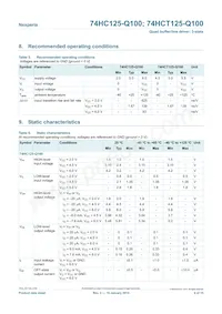 74HCT125PW-Q100J Datasheet Page 4