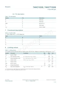 74HCT1G08GV Datasheet Page 3