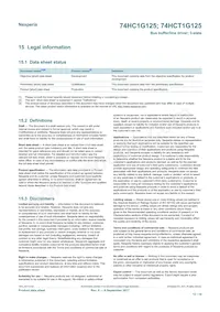 74HCT1G125GV Datasheet Page 12