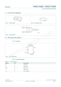 74HCT1G86GV Datasheet Pagina 2