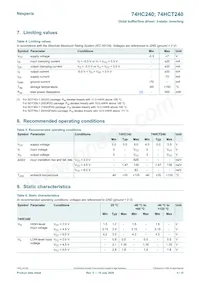 74HCT240DB Datasheet Page 4