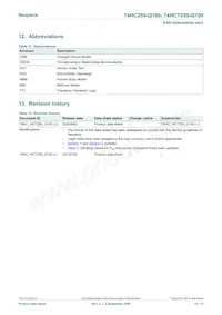 74HCT259BQ-Q100 Datasheet Page 15