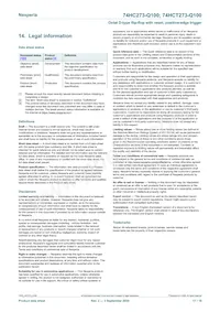 74HCT273BQ-Q100X Datasheet Pagina 17