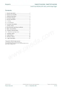 74HCT273BQ-Q100X Datasheet Page 18