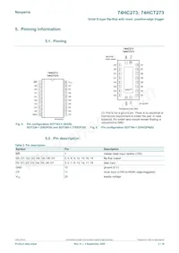 74HCT273D/AUJ Datasheet Page 3
