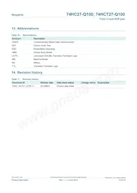 74HCT27BQ-Q100X Datasheet Page 12
