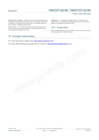 74HCT27BQ-Q100X Datasheet Page 14