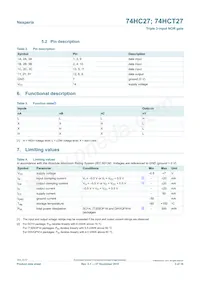 74HCT27D/AUJ Datasheet Page 3