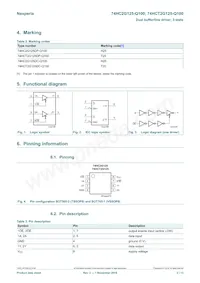74HCT2G125DC-Q100H Datasheet Page 2