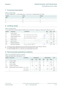 74HCT2G125DC-Q100H Datasheet Page 3
