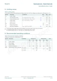 74HCT2G125GD Datasheet Page 3