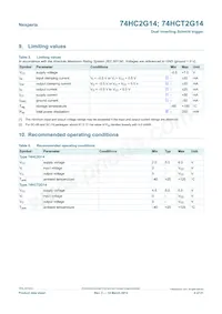74HCT2G14GV Datasheet Page 4