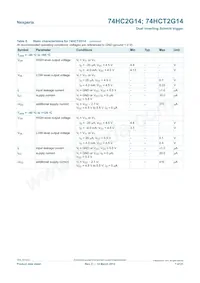 74HCT2G14GV Datasheet Page 7