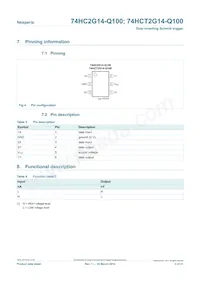 74HCT2G14GW-Q100H Datasheet Page 3