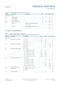 74HCT2G16GWH Datasheet Page 4